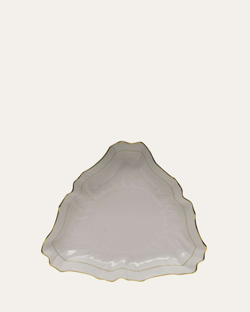 Golden Edge Triangle Dish